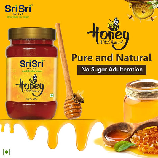 Sri Sri Tattva Honey - 100% Natural, 500 g