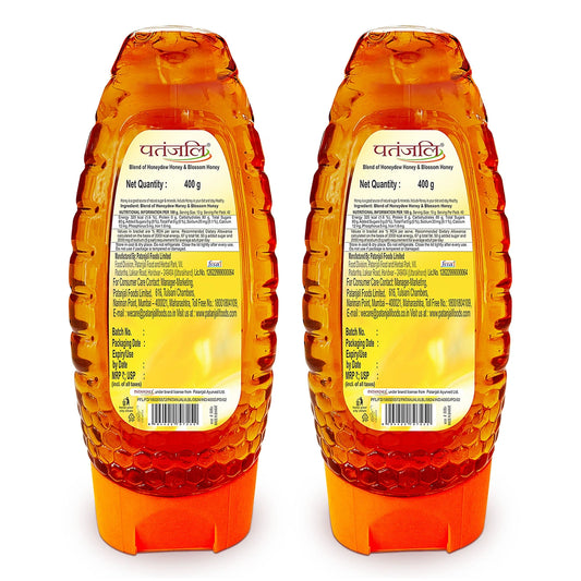 Patanjali Honey Squeeze - 400 G (1+1 Combo)