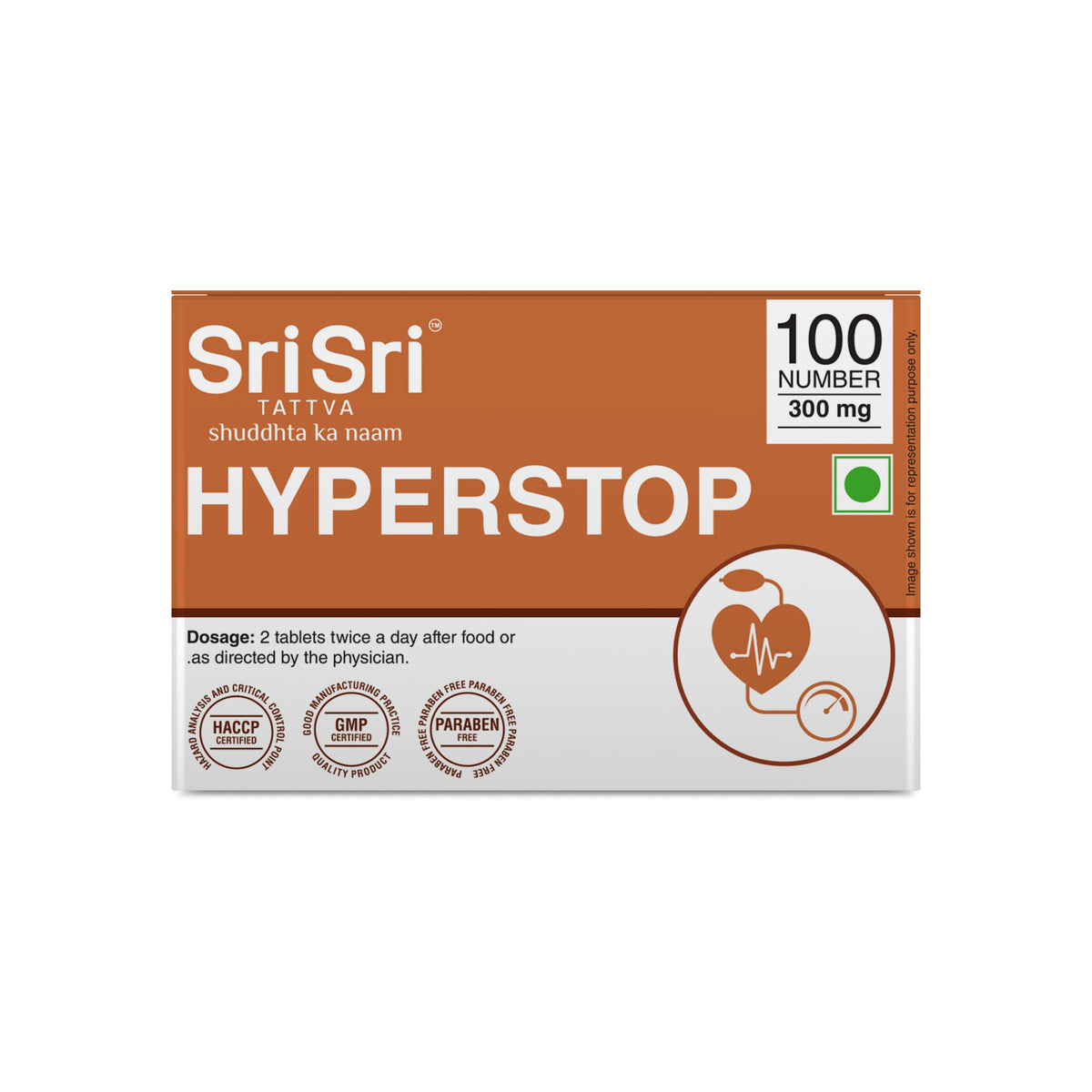 Sri Sri Tattva Hyperstop, 100 Tabs | 300 mg