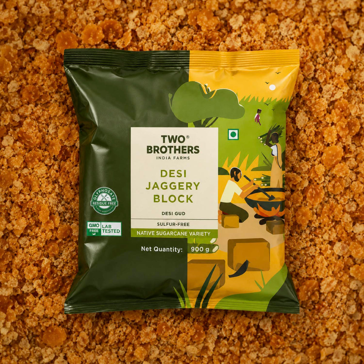 Two Brothers Organic Farms Sugarcane Jaggery Block