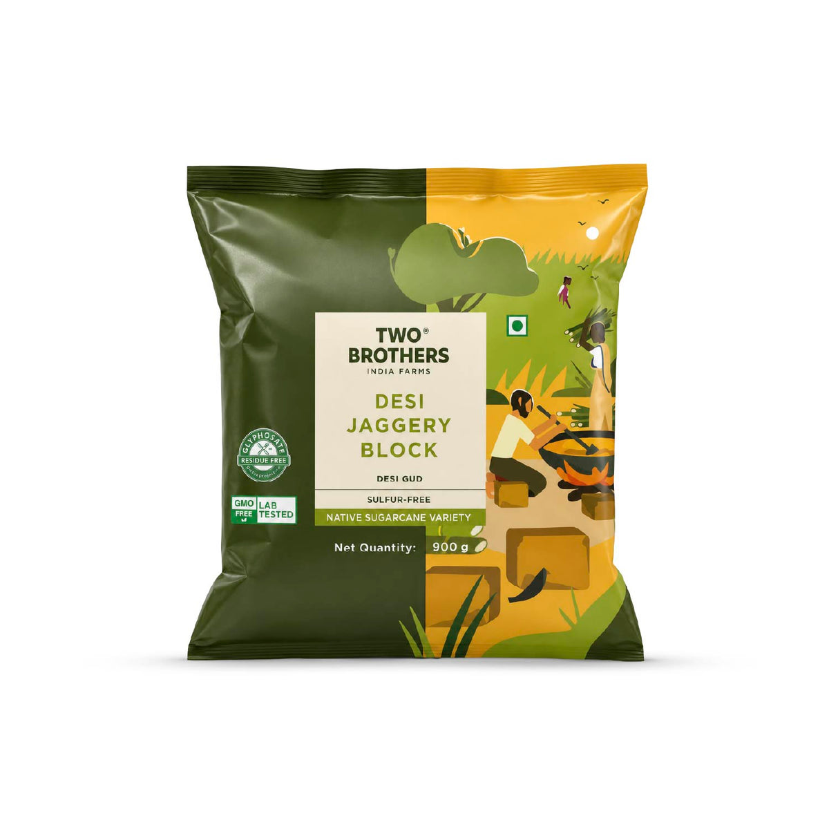 Two Brothers Organic Farms Sugarcane Jaggery Block