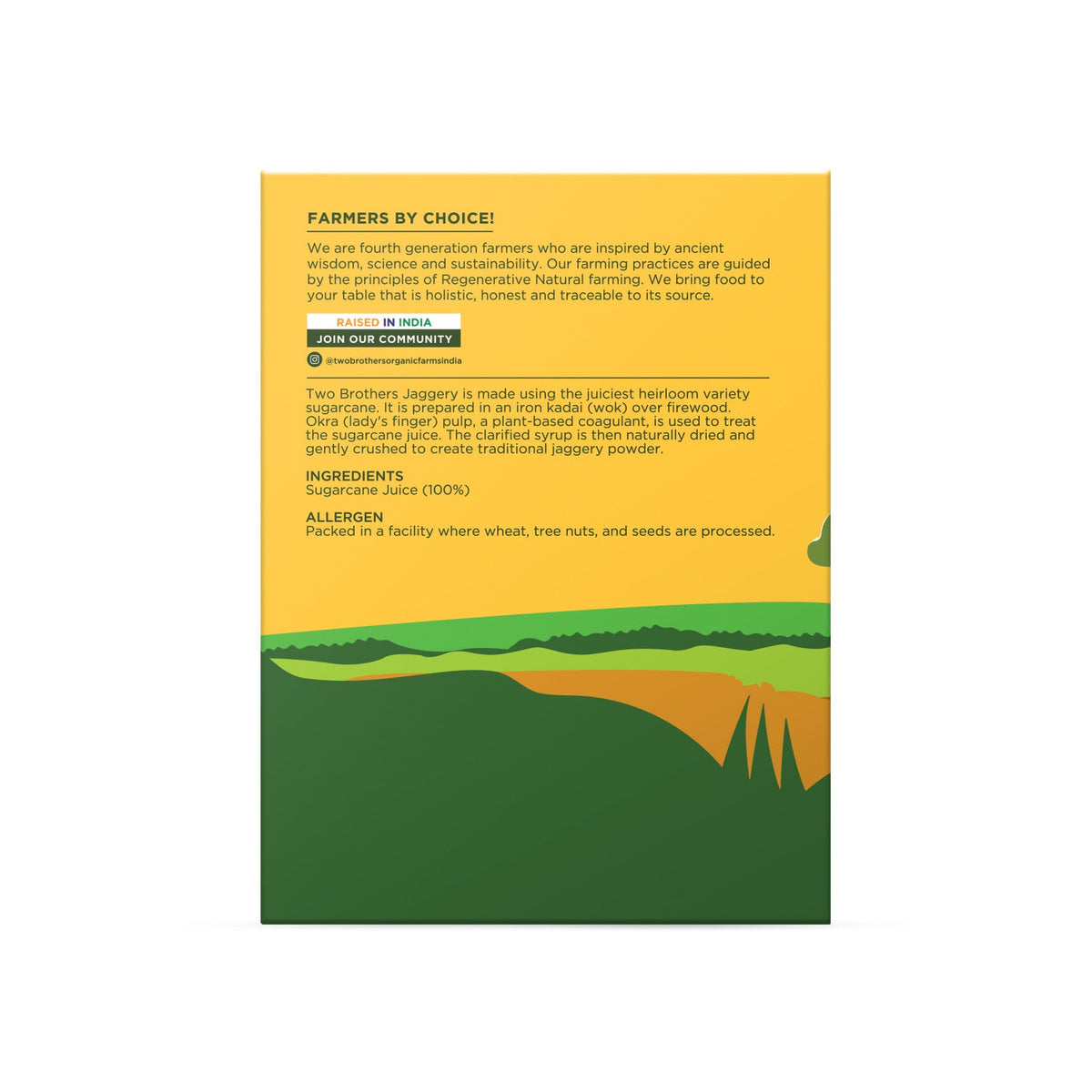 Two Brothers Organic Farms Jaggery Sachet
