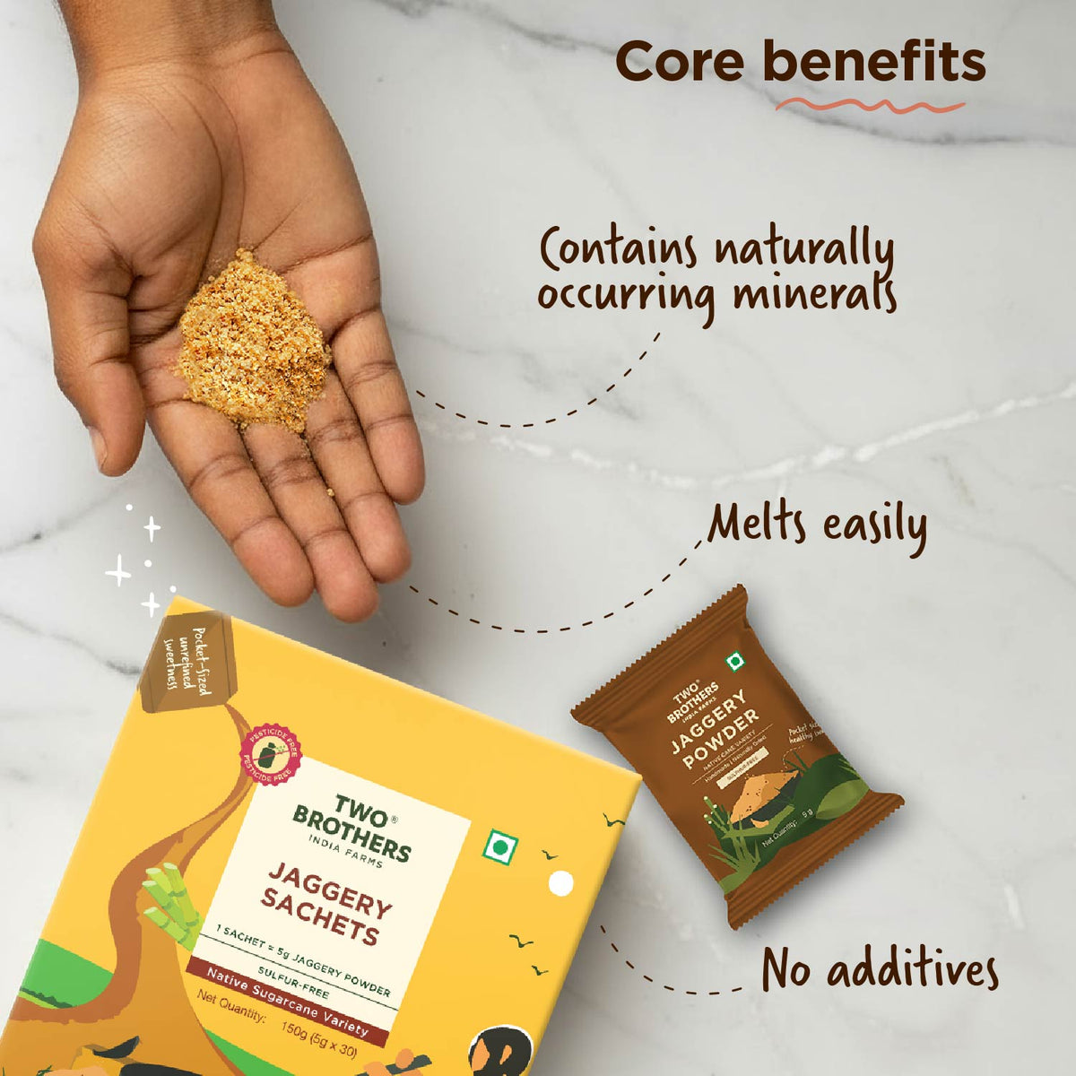 Two Brothers Organic Farms Jaggery Sachet