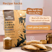 Two Brothers Organic Farms Jowar (Sorghum) Atta, Desi Dagdi Stoneground