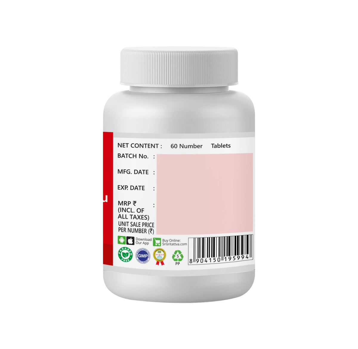 Sri Sri Tattva Shilajitvadi Lauha Vati, 60 Tabs | 300 mg