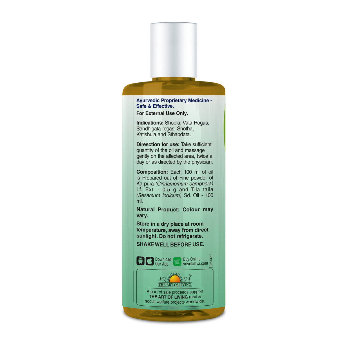 Sri Sri Tattva Karpuradi Taila, 200 ml
