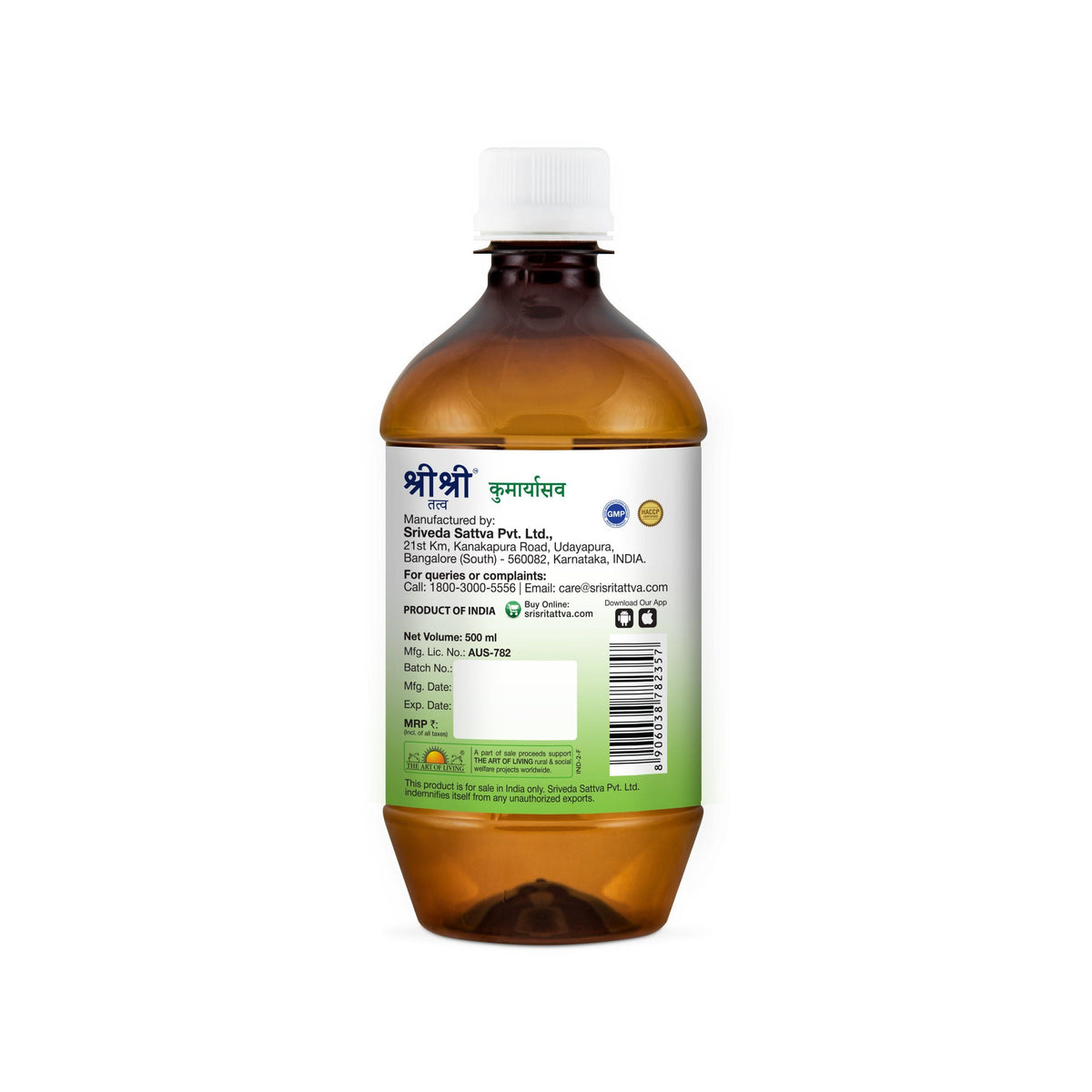Sri Sri Tattva Kumaryasava, 500 ml