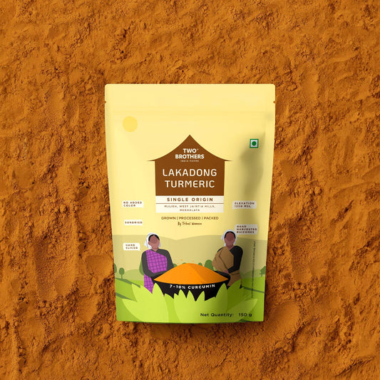 Two Brothers Organic Farms Single Origin Lakadong Turmeric Powder