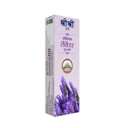 Sri Sri Tattva Premium Lavendar Dhoop Sticks For Pooja | Dhoop Batti / Sticks | Fragrances – Natural Lavendar | Bamboo-less | Free Stand | 50 g
