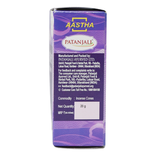Patanjali Aastha Lavender Dry Dhoop Cone
