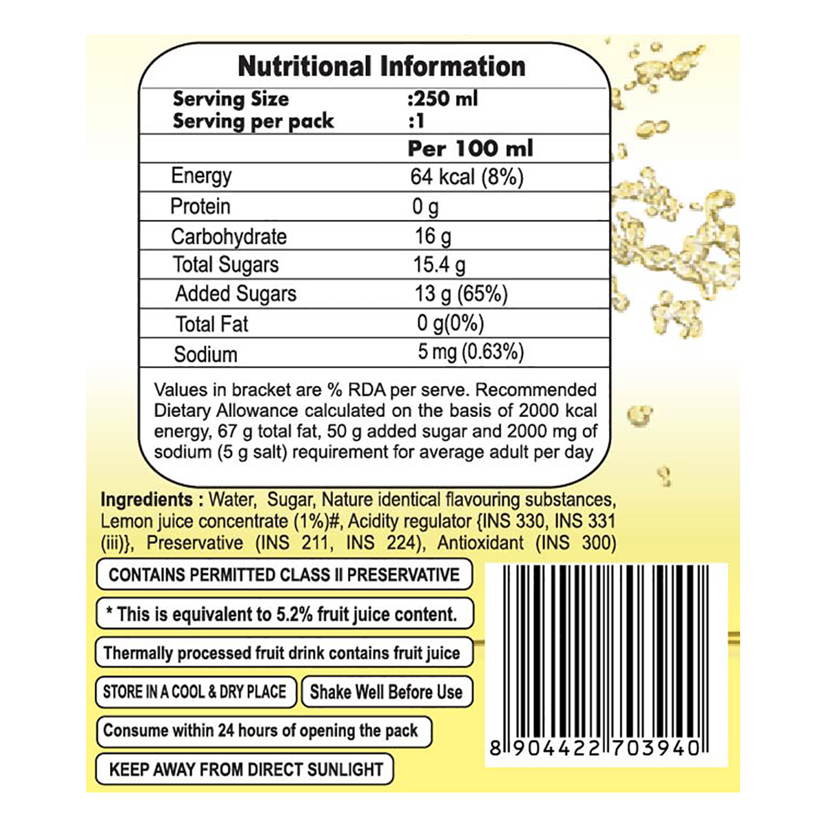 Patanjali Lemon Drink