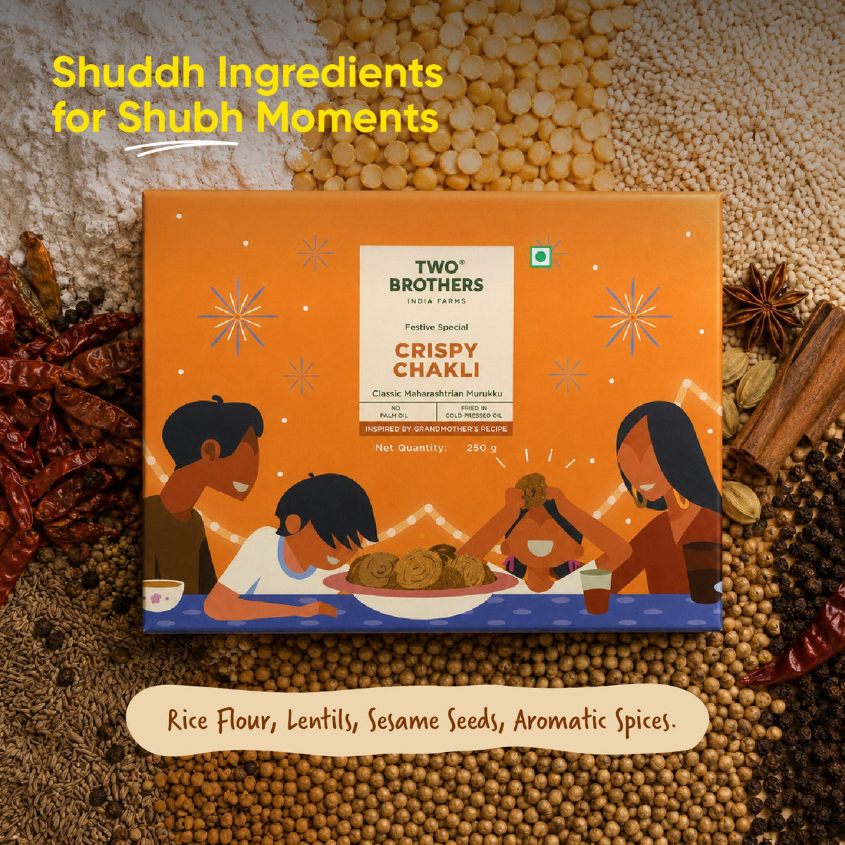 Two Brothers Organic Farms Crispy Chakli