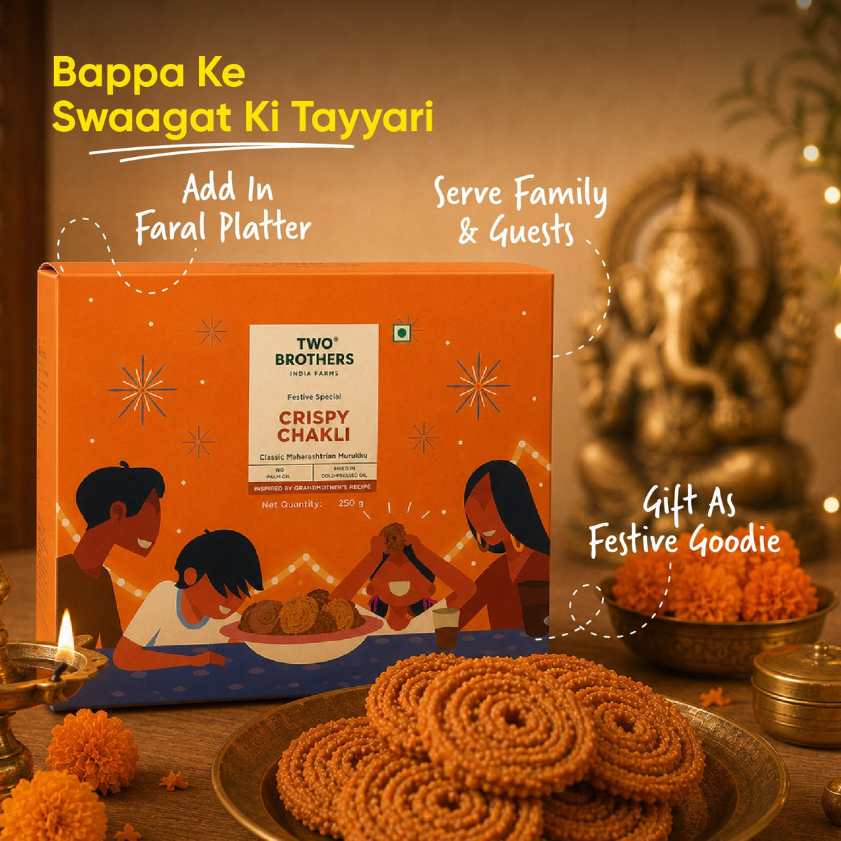 Two Brothers Organic Farms Crispy Chakli