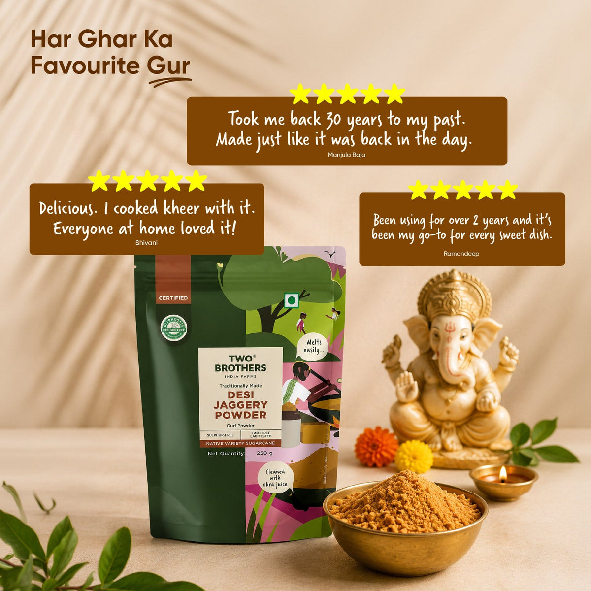 Two Brothers Organic Farms Jaggery Powder