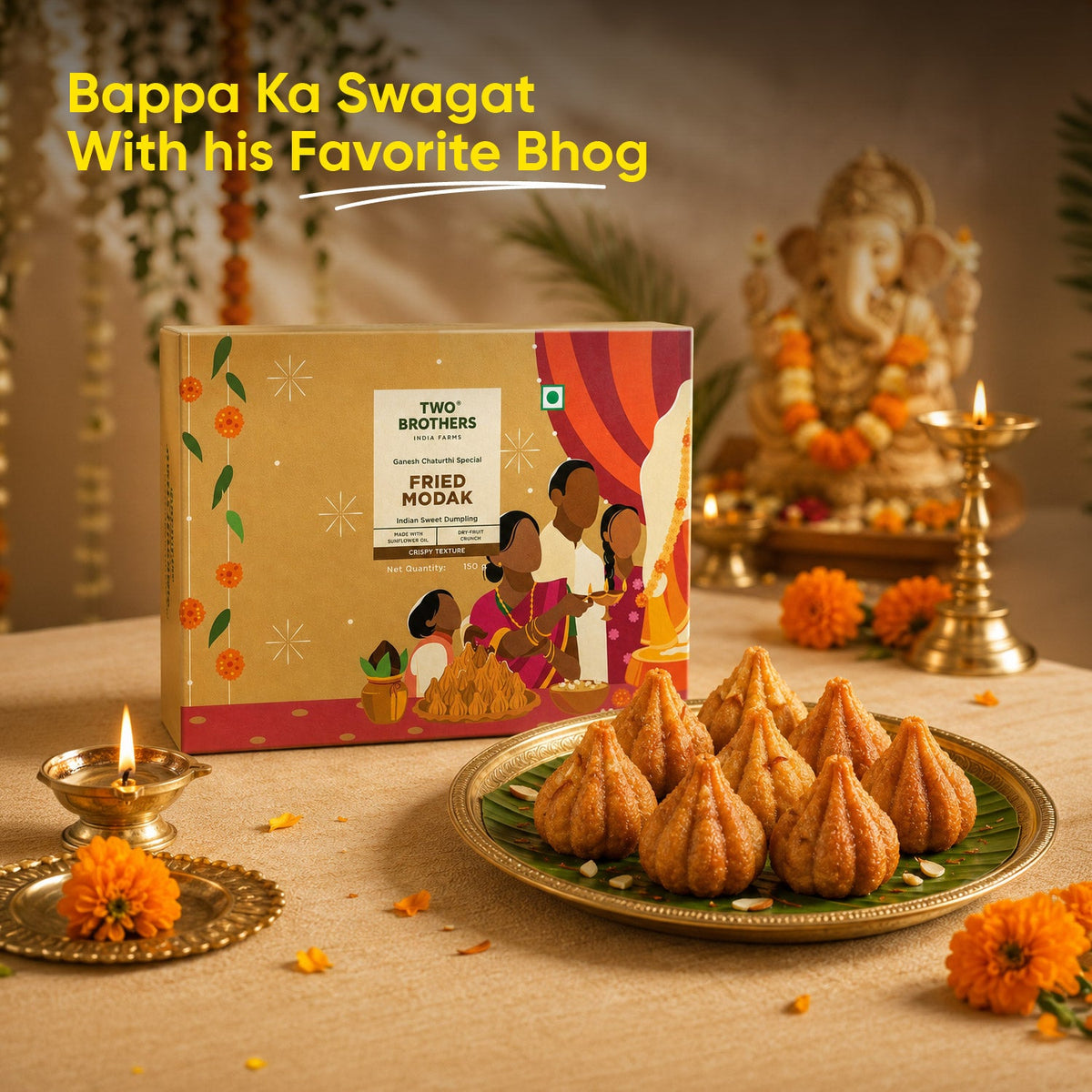 Two Brothers Organic Farms Get Bappa’s Favourite - Fried Modak