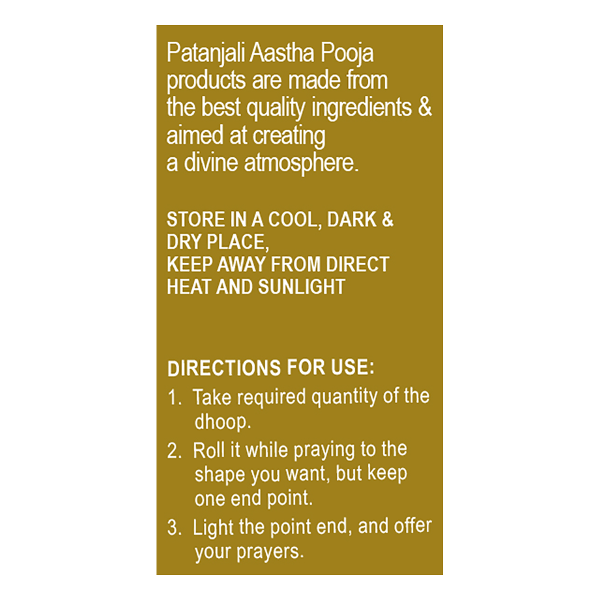 Patanjali Aastha Loban Dhoop -1 N