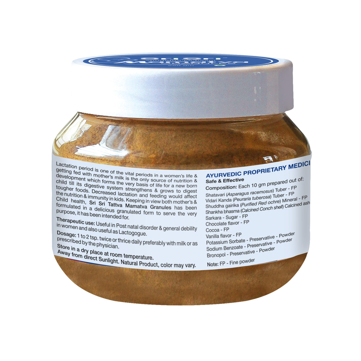 Sri Sri Tattva Mamatva Granules - Lactation, 250 g