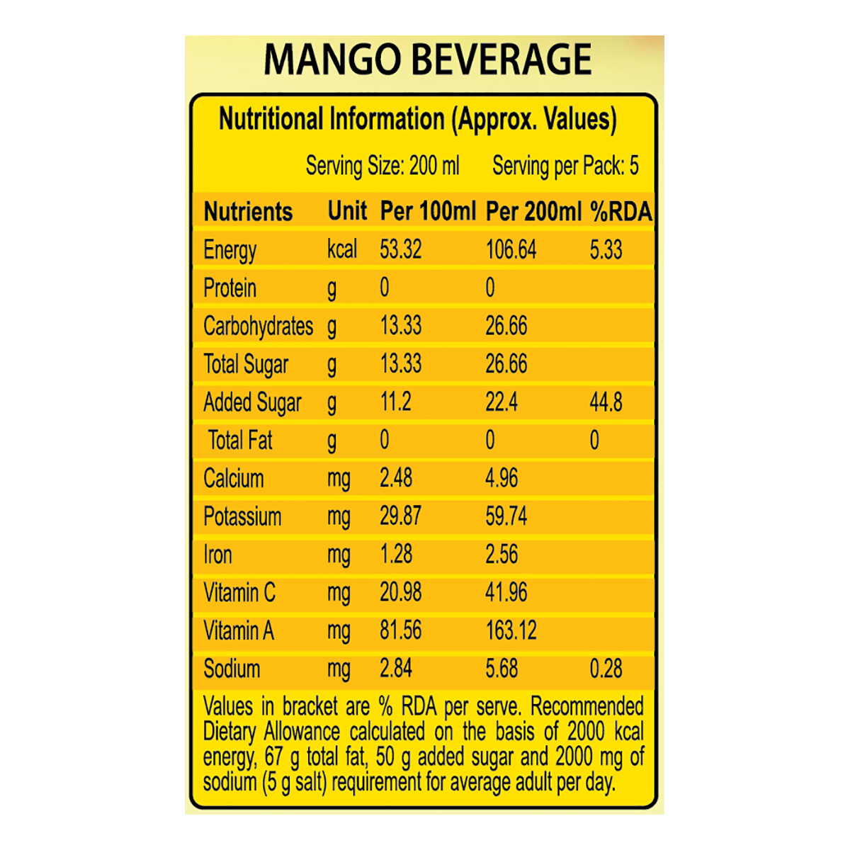 Patanjali Mango Juice