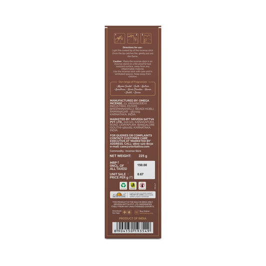 Sri Sri Tattva Premium Maple Incense Stick For Pooja | Agarbatti Sticks | 225 g