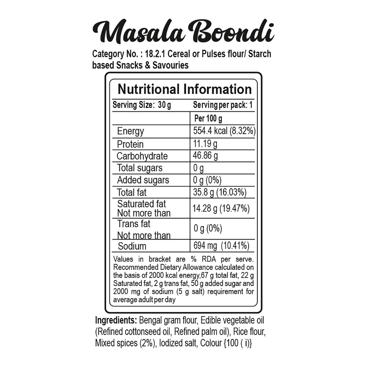 Patanjali Masala Boondi