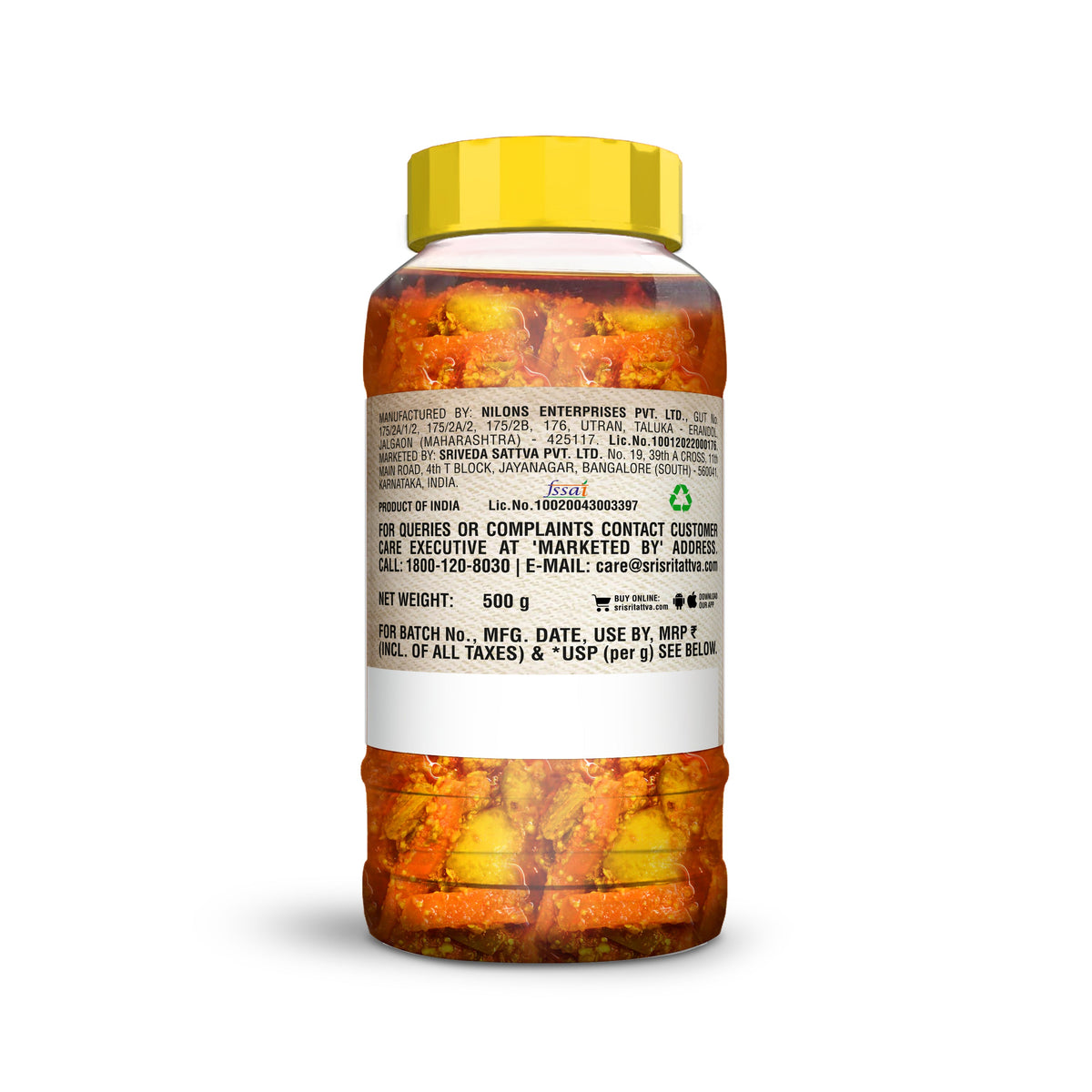 Sri Sri Tattva Mixed Pickle, 500 g