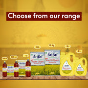 Sri Sri Tattva Premium Kachi Ghani Mustard Oil Bottle, 200 ml