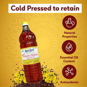 Sri Sri Tattva Premium Kachi Ghani Mustard Oil Bottle, 200 ml
