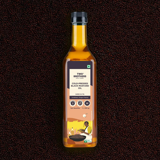 Two Brothers Organic Farms Black Mustard Oil I Cold-Pressed