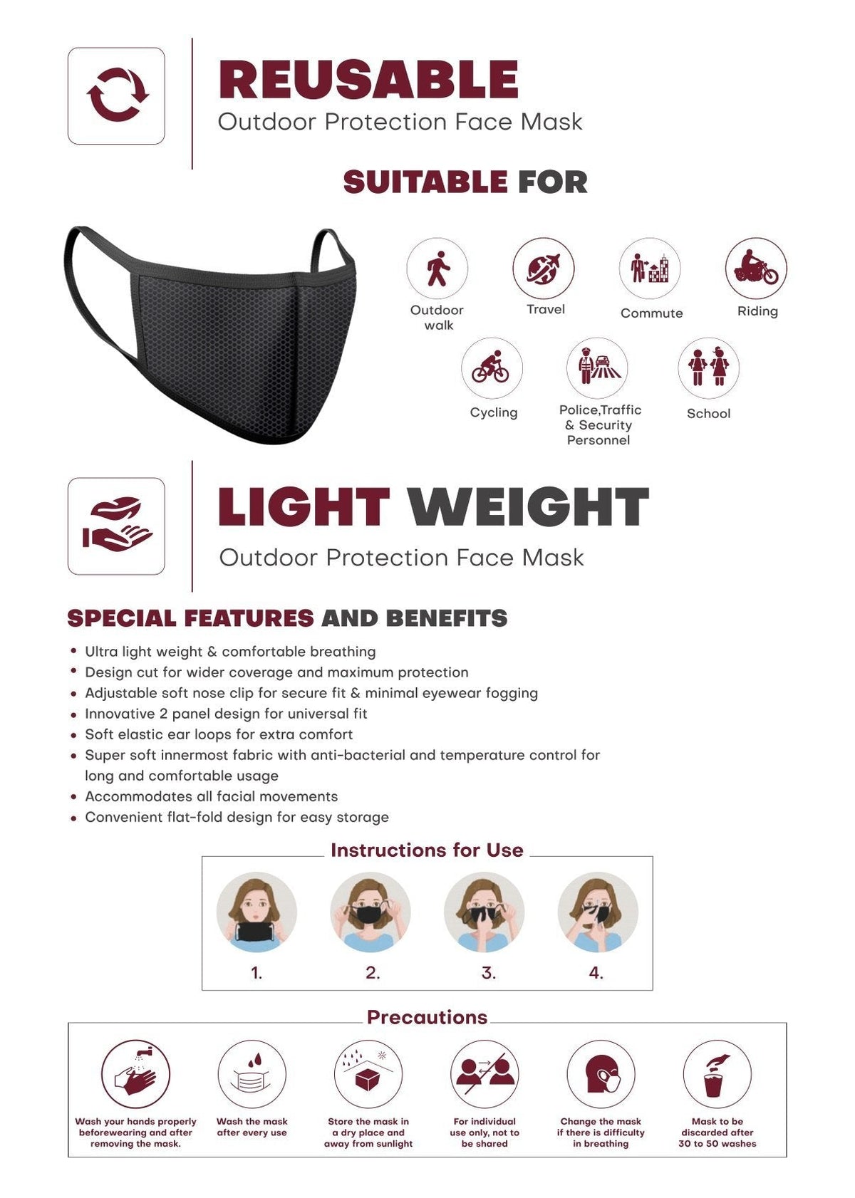 Sri Sri Tattva N95 Protection Mask (Pack of 1)