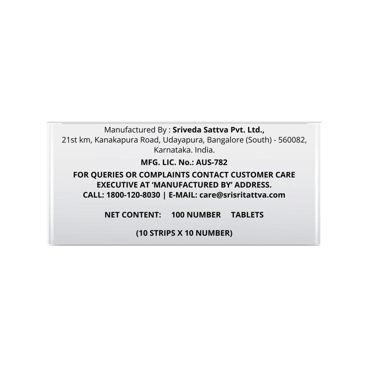 Sri Sri Tattva NAOQ19 - Anti Viral | Immunity Booster | Treatment for Mild to Moderate Cases of Infection | Respiratory care, Sore throat, Headache | 500 mg