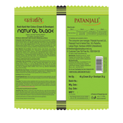 Patanjali Kesh Kanti Hair Colour (Cream & Developer) - Natural Black