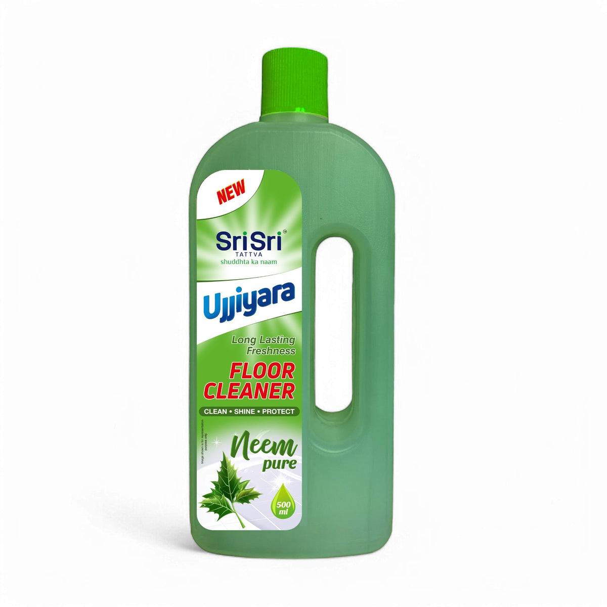 Sri Sri Tattva Ujjiyara Floor Cleaner Neem Pure - Long Lasting Freshness, 500ml