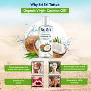 Sri Sri Tattva Organic Virgin Coconut Oil - Cold Pressed | Unrefined | 100 ml
