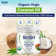 Sri Sri Tattva Organic Virgin Coconut Oil - Cold Pressed | Unrefined | 300 ml