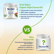 Sri Sri Tattva Organic Virgin Coconut Oil - Cold Pressed | Unrefined | 300 ml