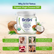Sri Sri Tattva Organic Virgin Coconut Oil - Cold Pressed | Unrefined | 300 ml