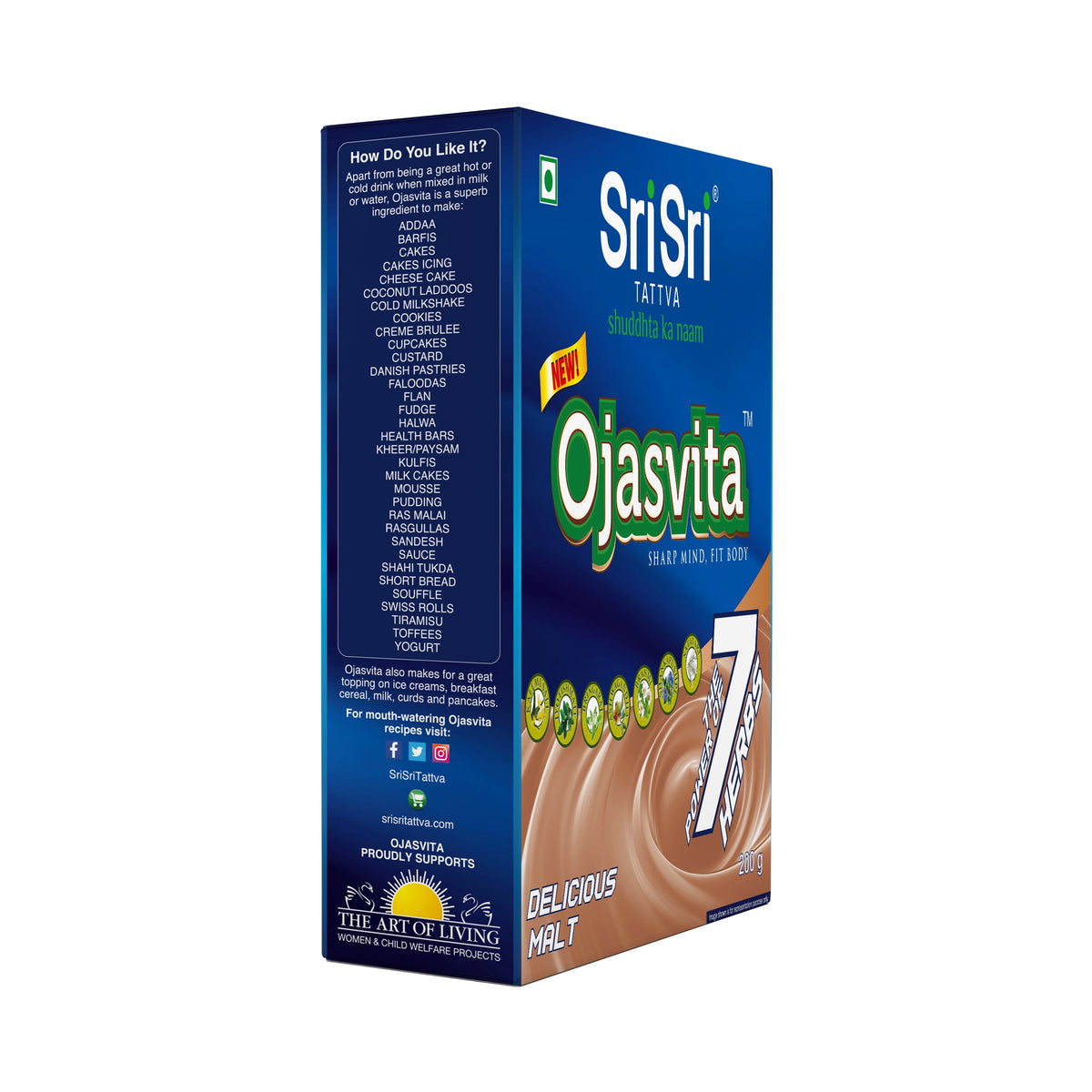 Sri Sri Tattva Malt Ojasvita - Sharp Mind & Fit Body, 200 g