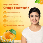 Sri Sri Tattva Orange Face Wash - Feel of Freshness, 60 ml