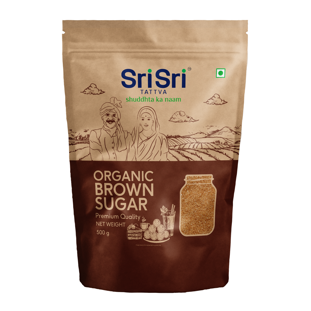 Sri Sri Tattva Organic Brown Sugar, 500 g