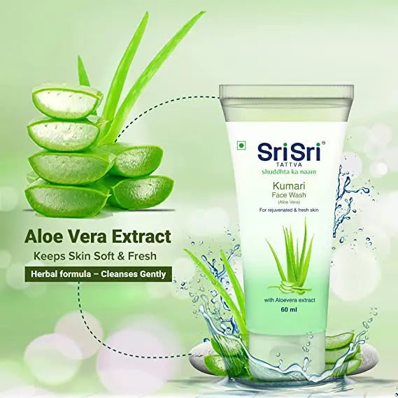 Sri Sri Tattva Kumari Face Wash - For Rejuvenated & Fresh Skin, 60 ml