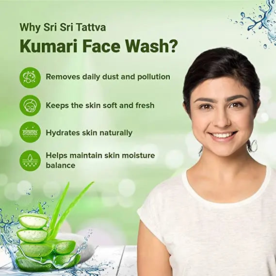 Sri Sri Tattva Kumari Face Wash - For Rejuvenated & Fresh Skin, 60 ml