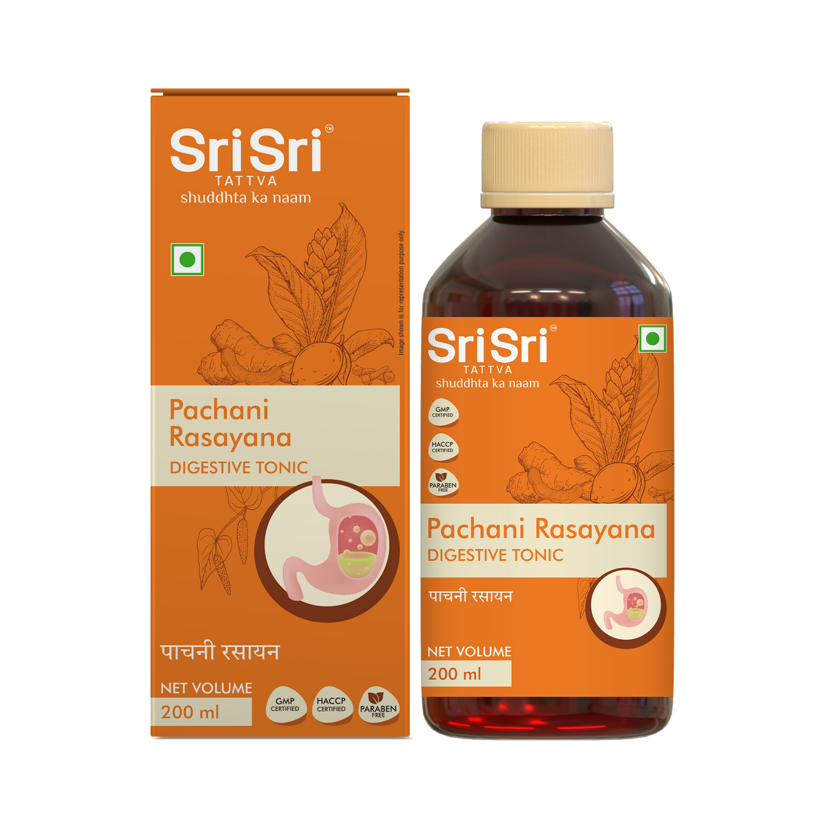 Sri Sri Tattva Pachani Rasayana - Digestive Tonic | In Indigestion, Satiety, Sour Eructation, Bloating and Abdominal Discomfort | 200 ml