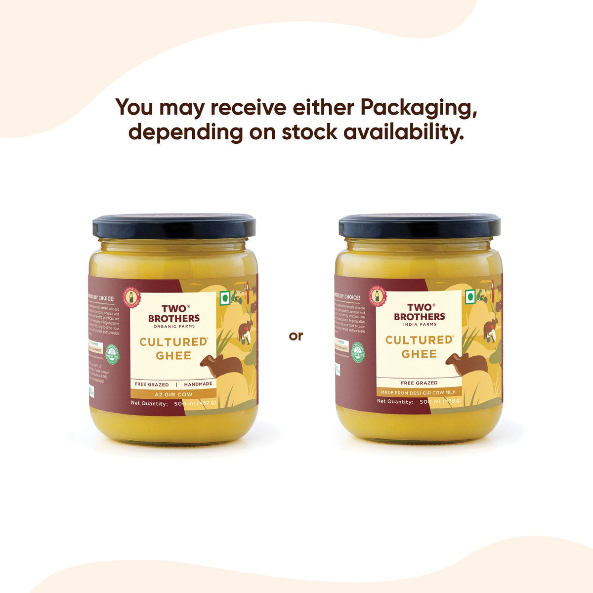 Two Brothers Organic Farms Desi Gir Cow Cultured Ghee