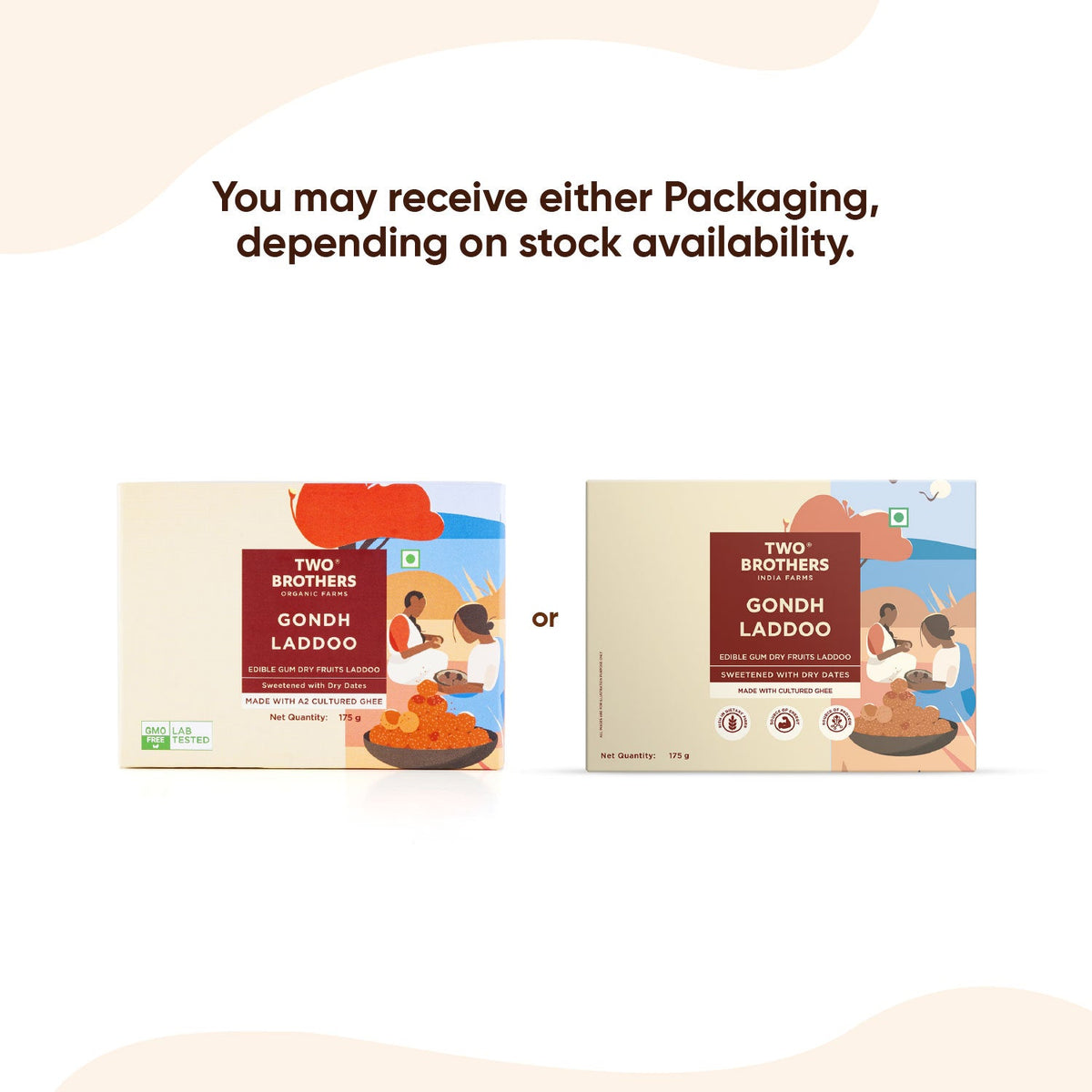 Two Brothers Organic Farms Gondh Laddoo (Edible Gum Laddoo)
