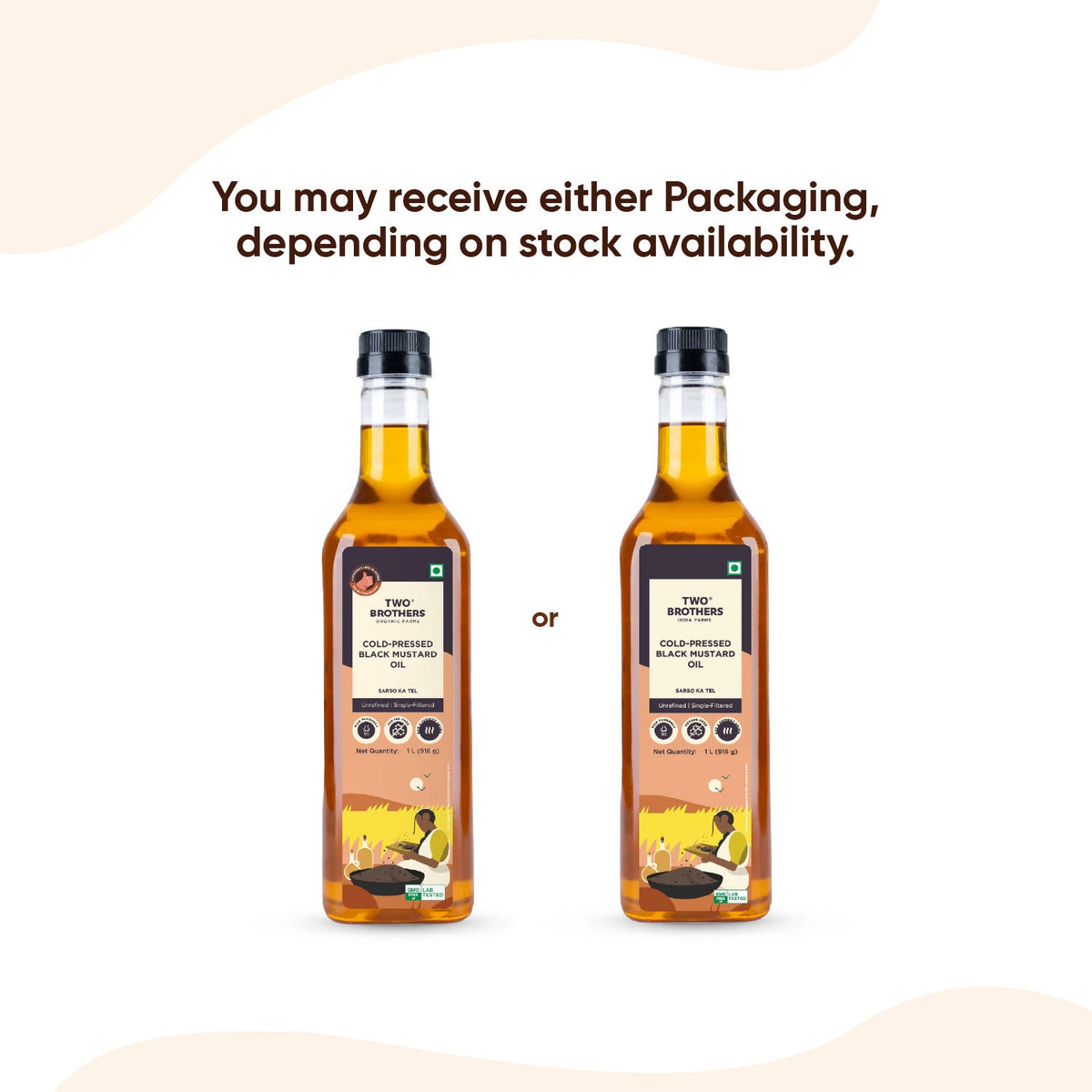 Two Brothers Organic Farms Black Mustard Oil I Cold-Pressed