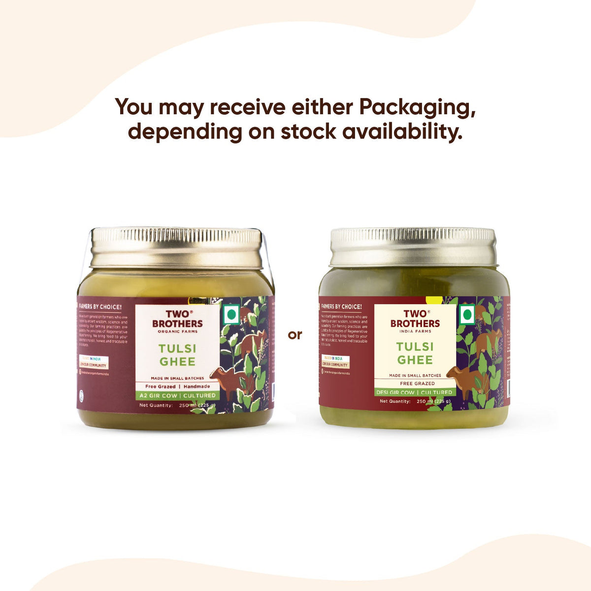 Two Brothers Organic Farms Tulsi Ghee