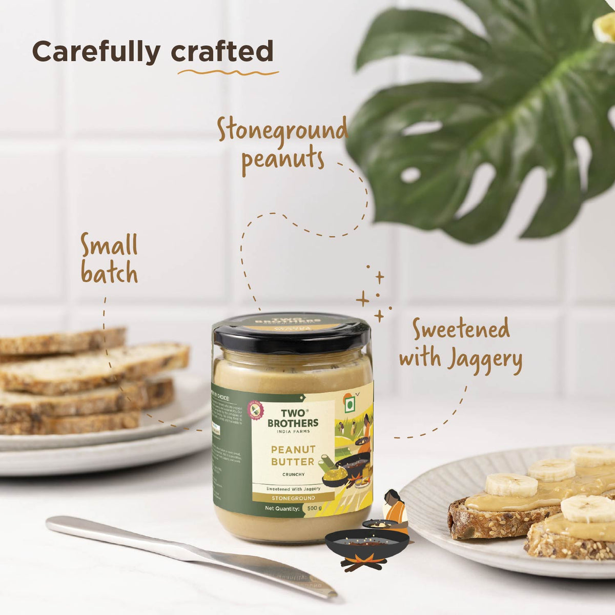 Two Brothers Organic Farms Crunchy Peanut Butter