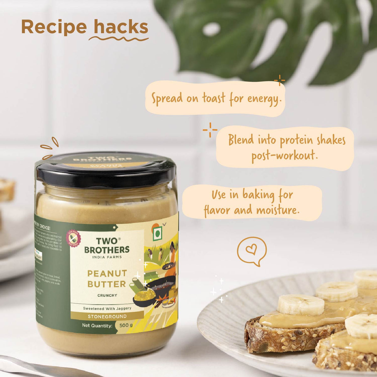 Two Brothers Organic Farms Crunchy Peanut Butter