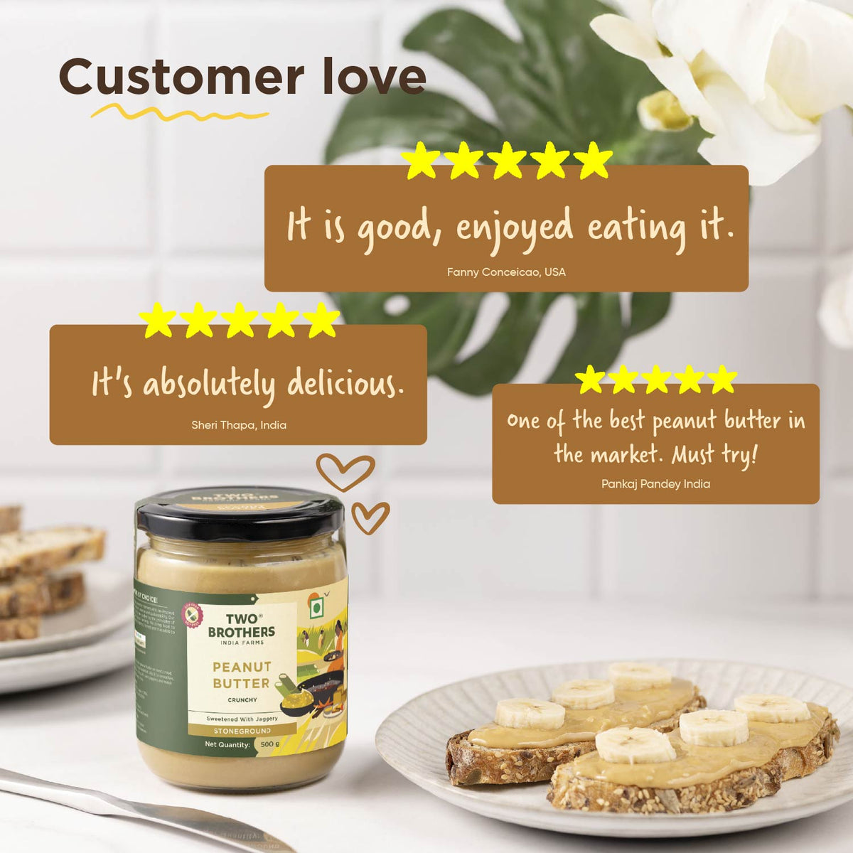 Two Brothers Organic Farms Crunchy Peanut Butter