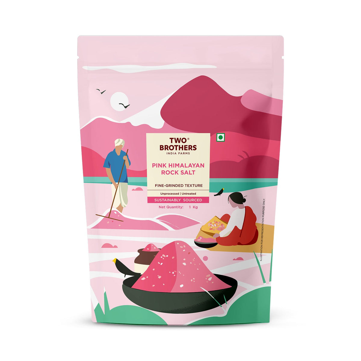 Two Brothers Organic Farms Pink Himalayan Rock Salt